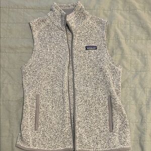 Patagonia Heather Gray Fleece Vest